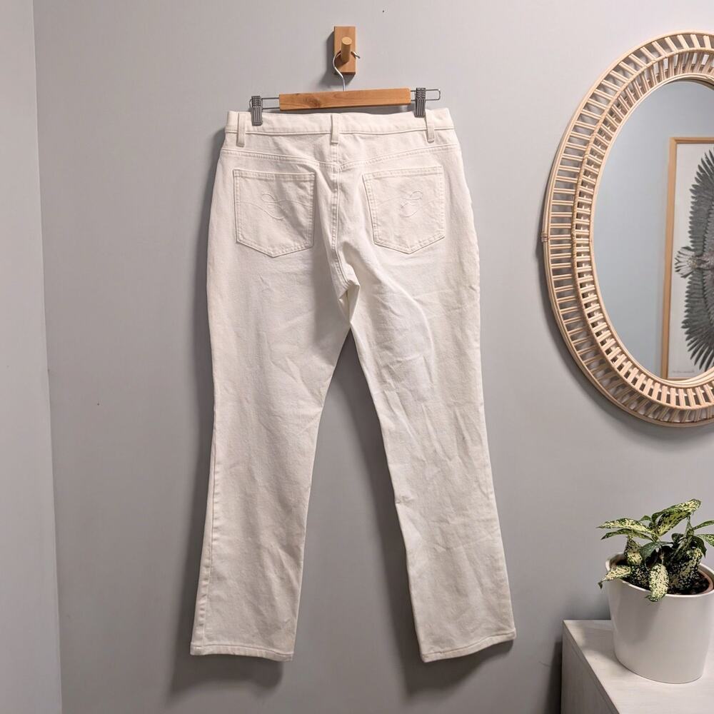 ESCADA Sport White Linda Slim Stretch Straight Leg Jeans Sz US 10/EU 40, NWOT